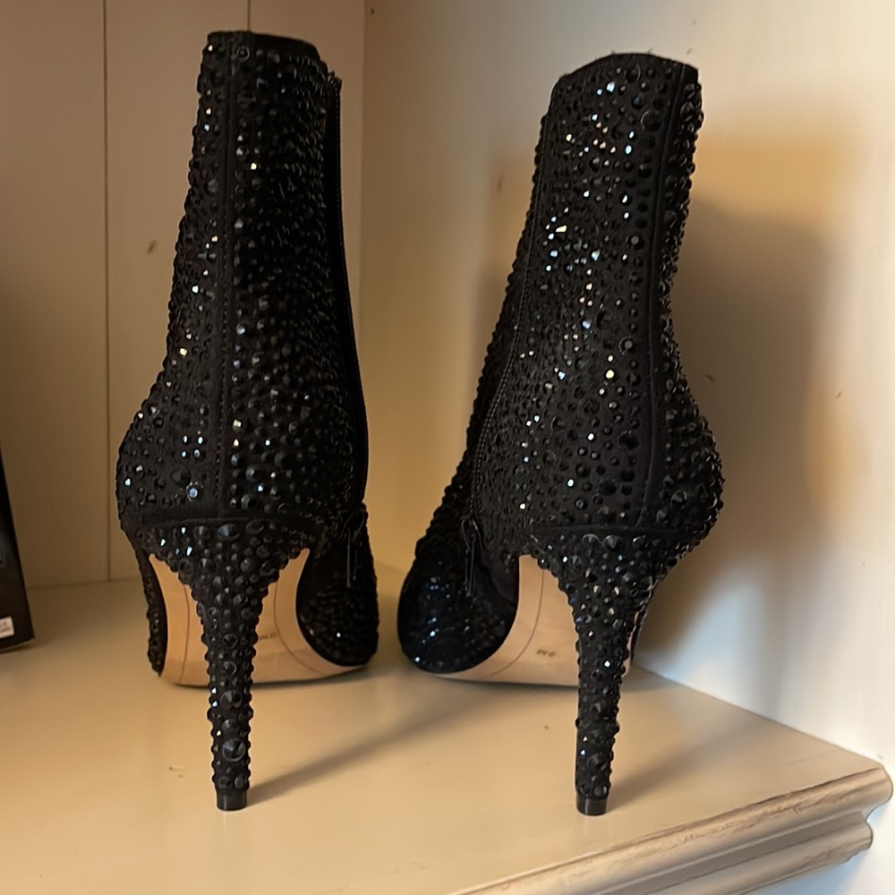 INC rhinestone embellished ankle boots size 9M - Picture 4 of 6